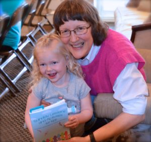 Author Marci and granddaughter Regan - photo by Sarah Farmer